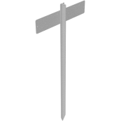 Drive-in rod | made of 40-mm T-bar | for signposting parking lots | Impact bar for parking lot signage